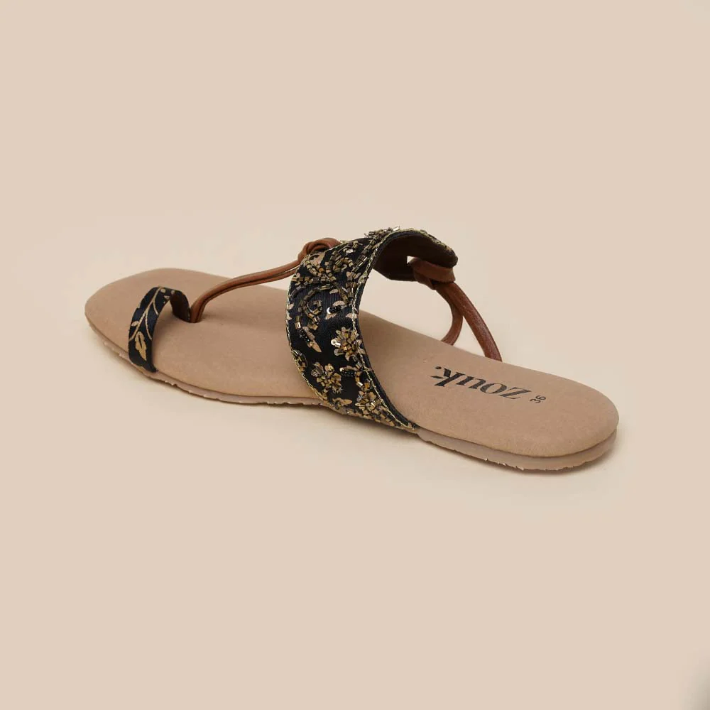 Srinagar Regals Embellished Chappal - Image 8