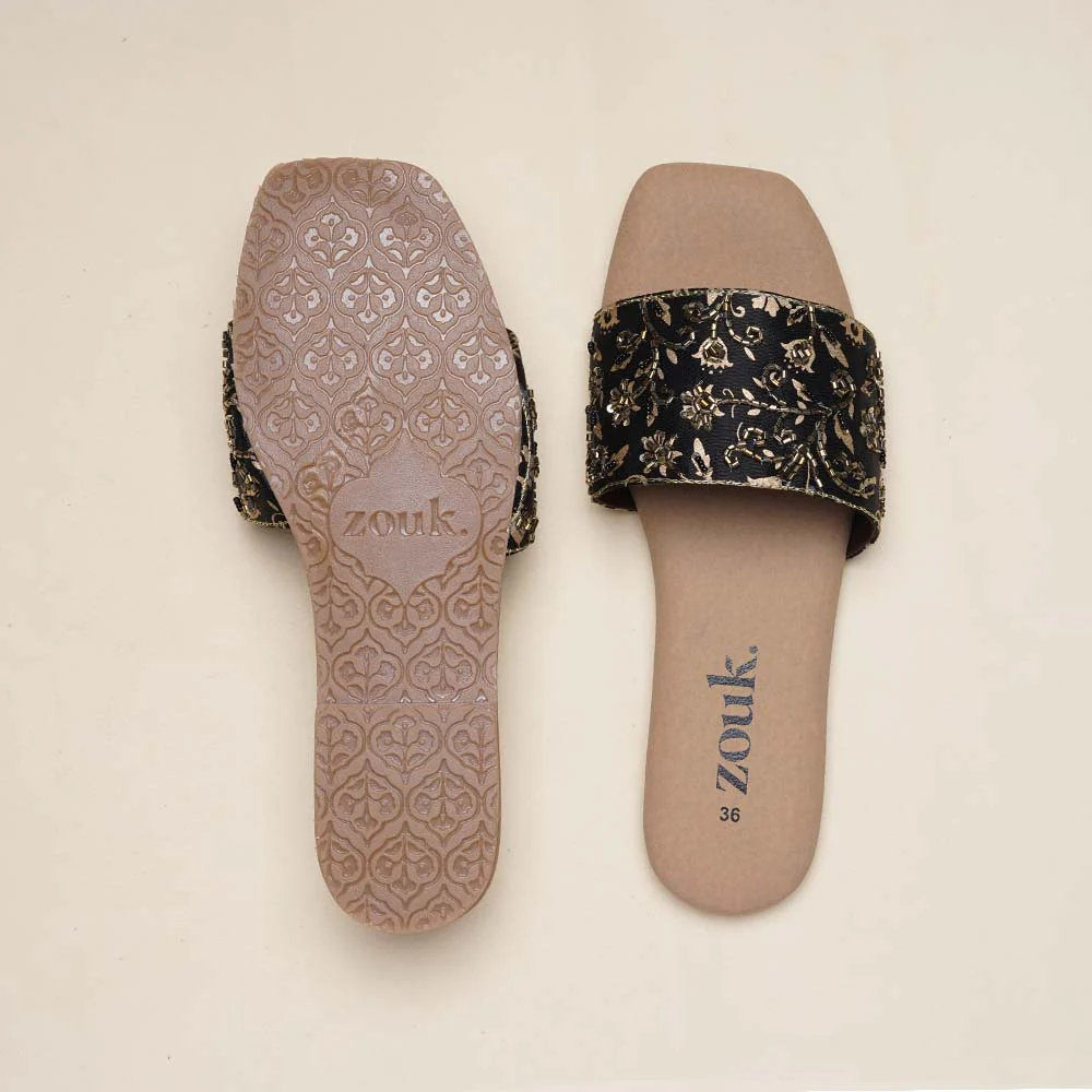 Srinagar Regals Embellished Flats - Image 2