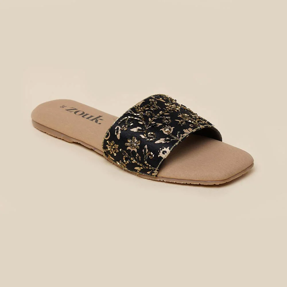 Srinagar Regals Embellished Flats - Image 7