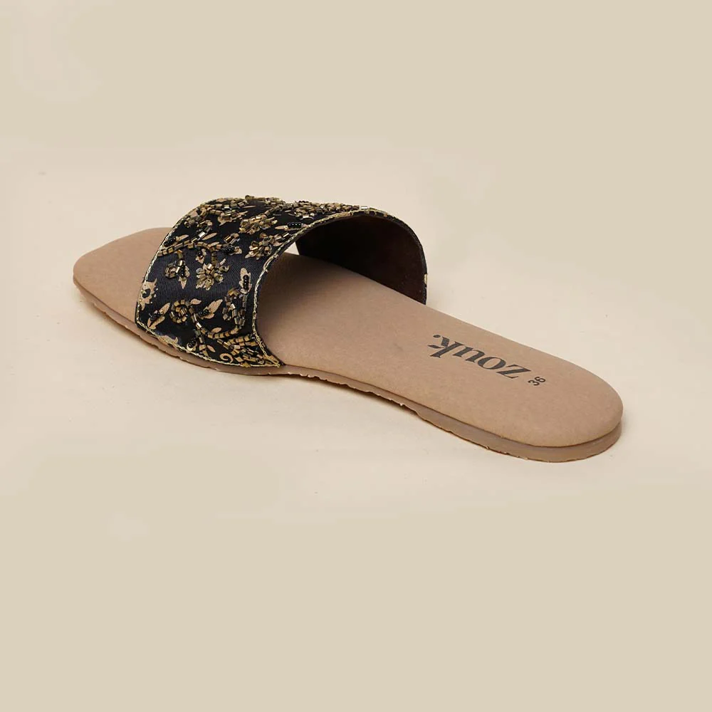 Srinagar Regals Embellished Flats - Image 8