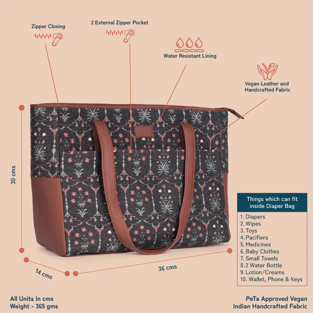 Taj Guldasta Diaper Bag - Image 4