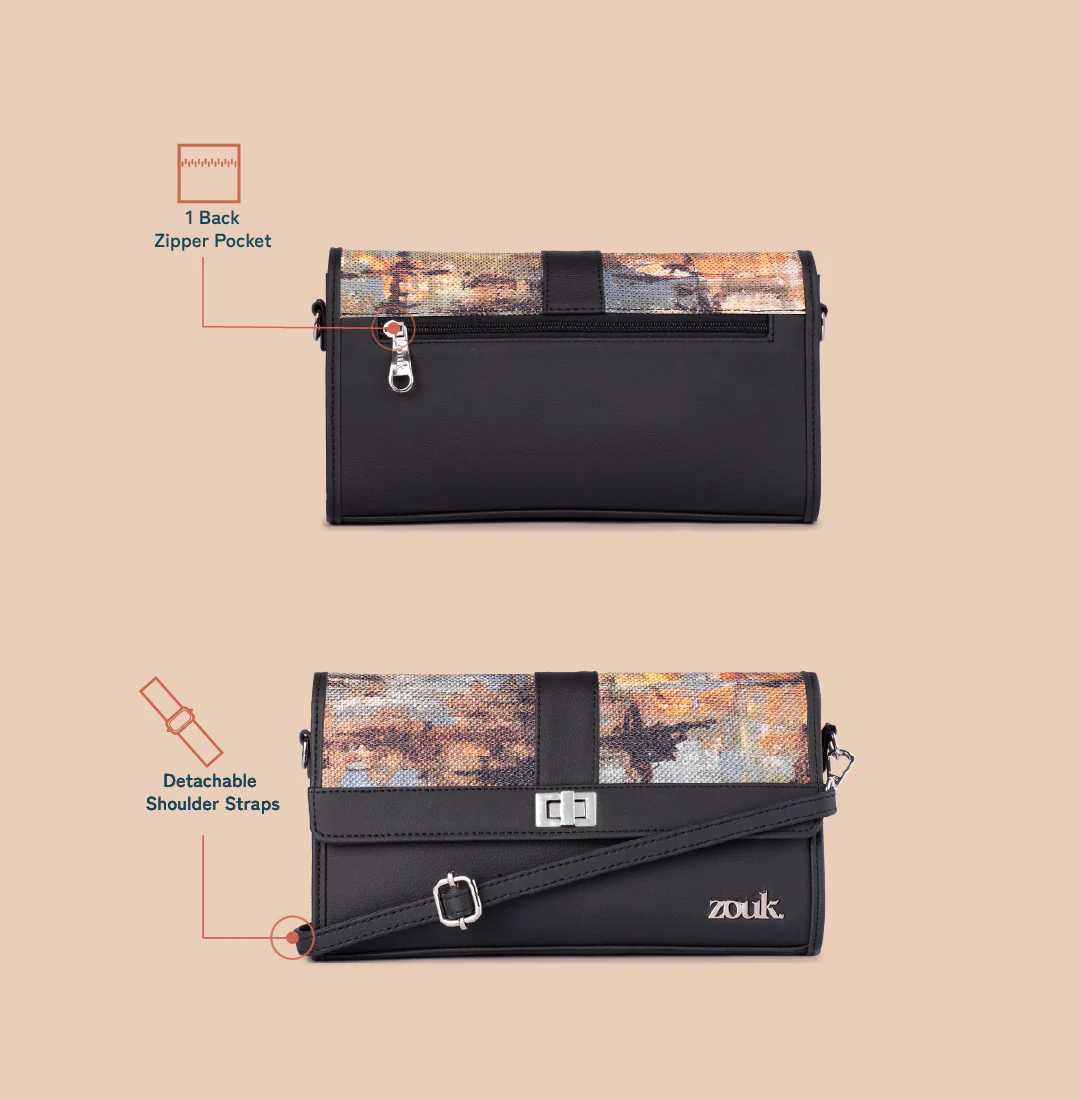 Rhea Kapoor Tarini Clutch - Bombay Tapestry - Image 6