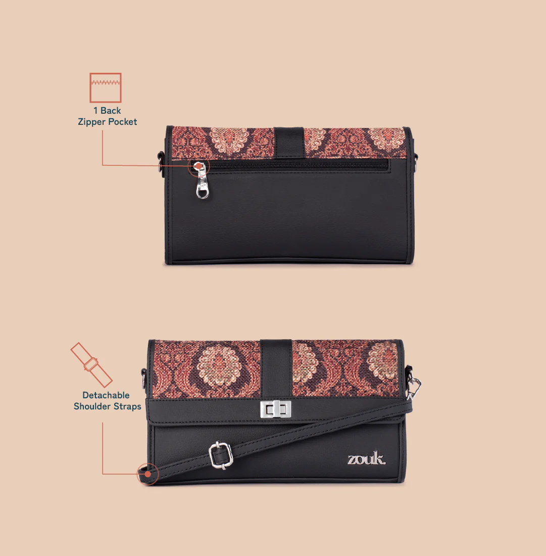 Rhea Kapoor Tarini Clutch - Jodhpur Damask - Image 7