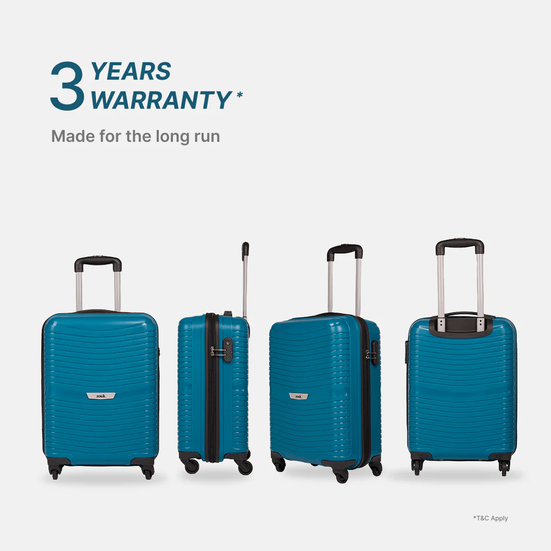 Teal Zoya Trolley Bag - Image 2
