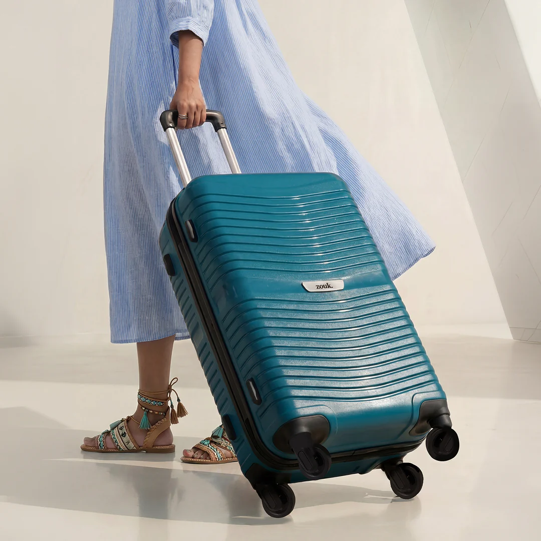 Teal Zoya Trolley Bag Combo (Medium & Large) - Image 6