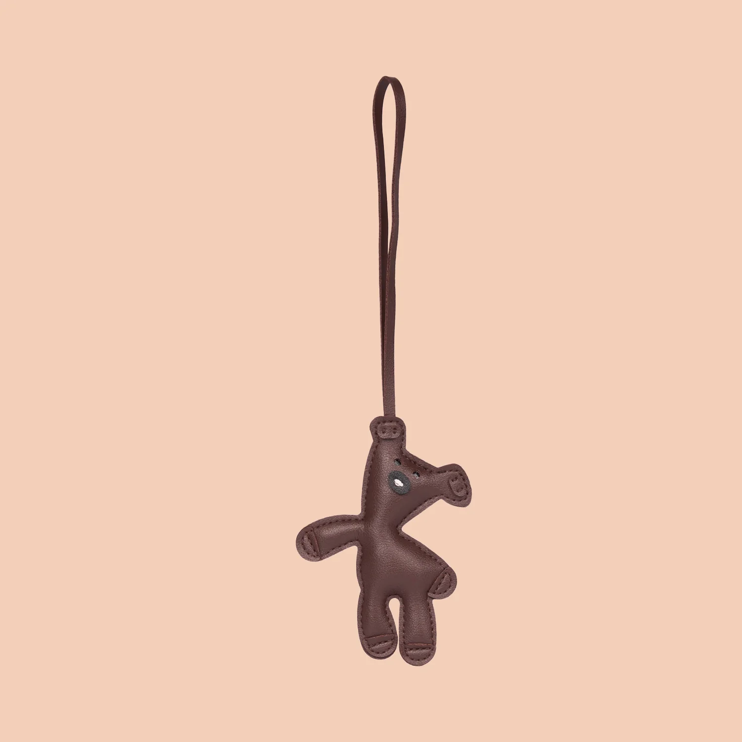 Teddy Bag Charm - Brown - Image 3