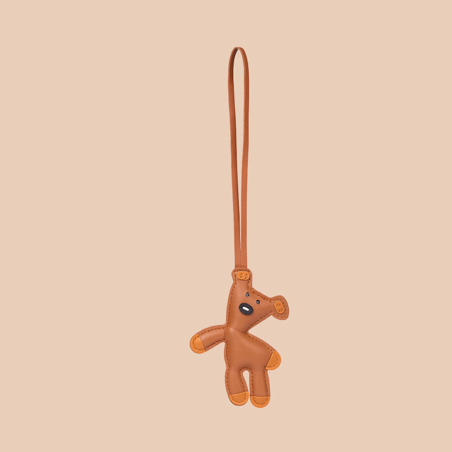 Teddy Bag Charm - Tan - Image 3