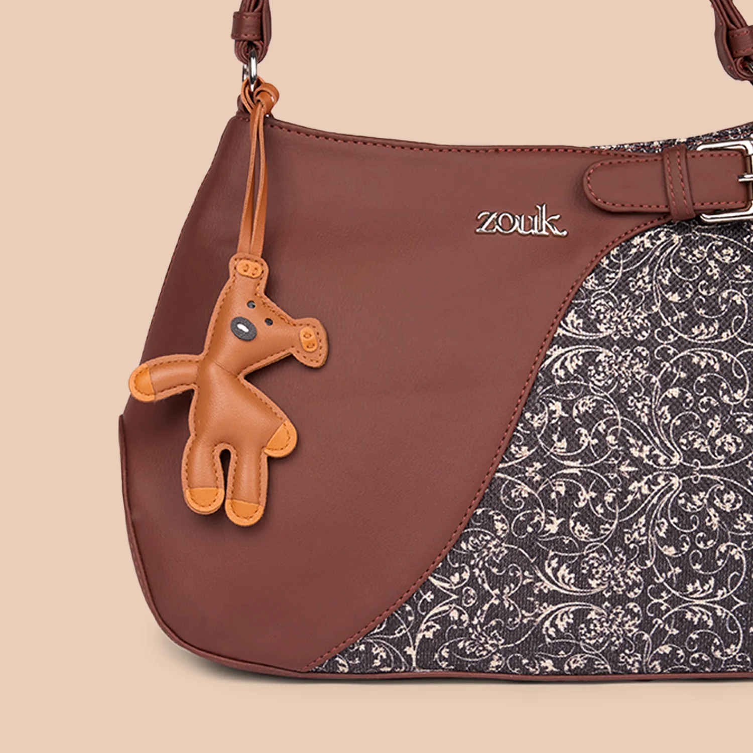 Teddy Bag Charm - Tan - Image 5