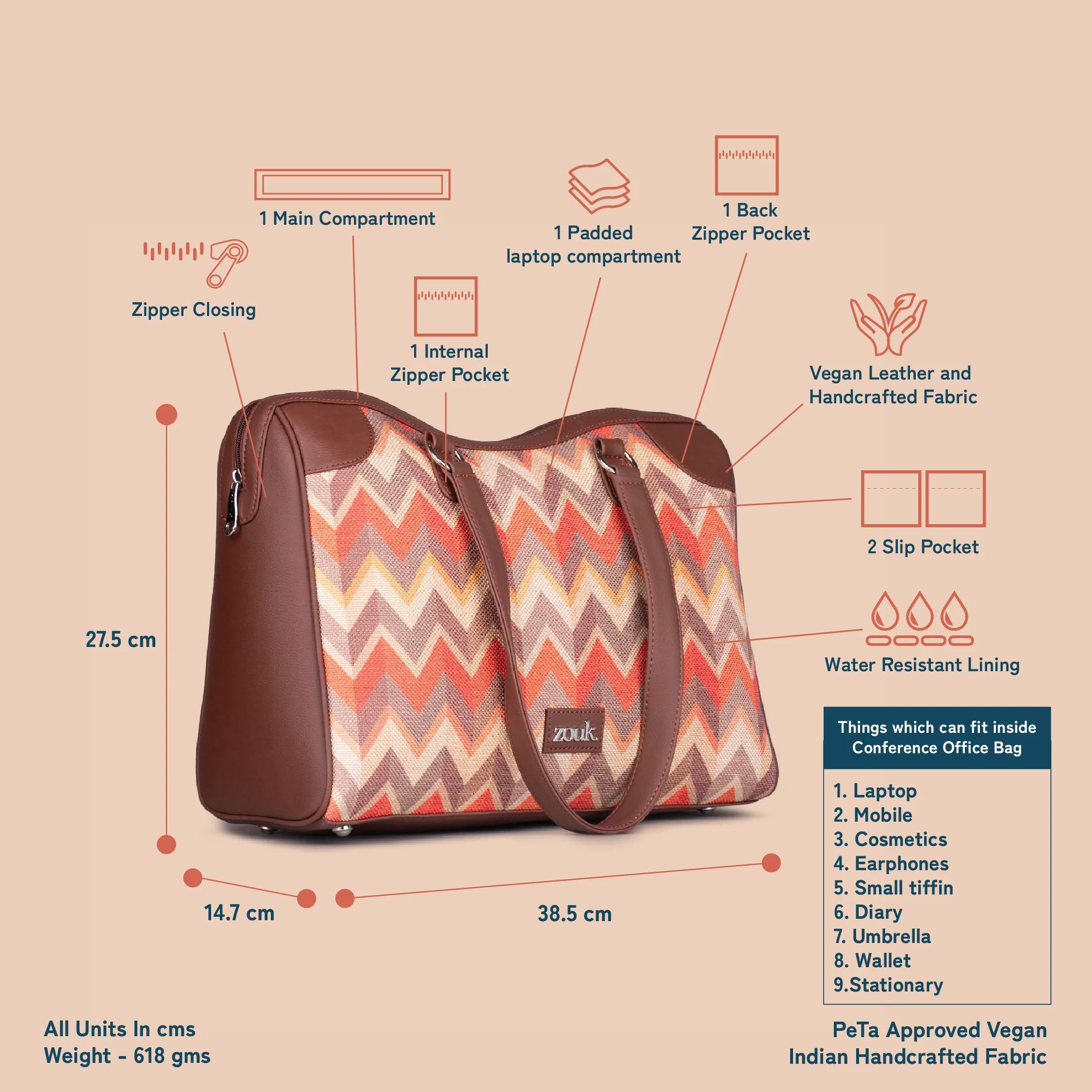 Tidal Wave Conference Office Bag - Image 5
