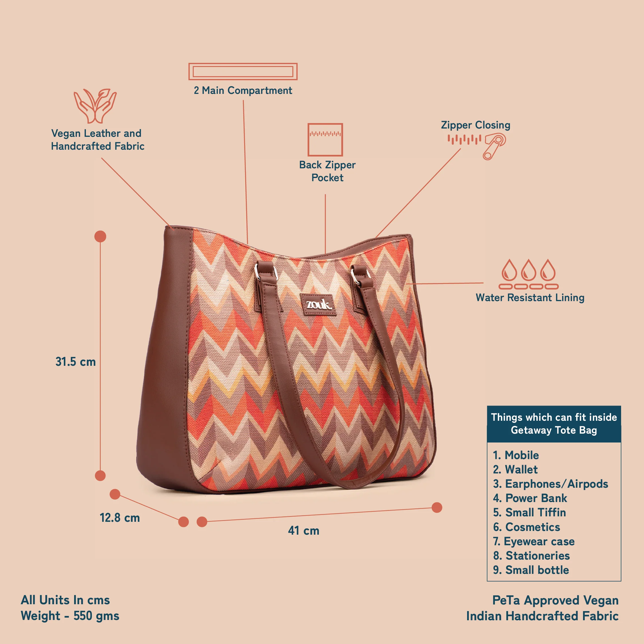 Tidal Wave Getaway Handbag - Image 4