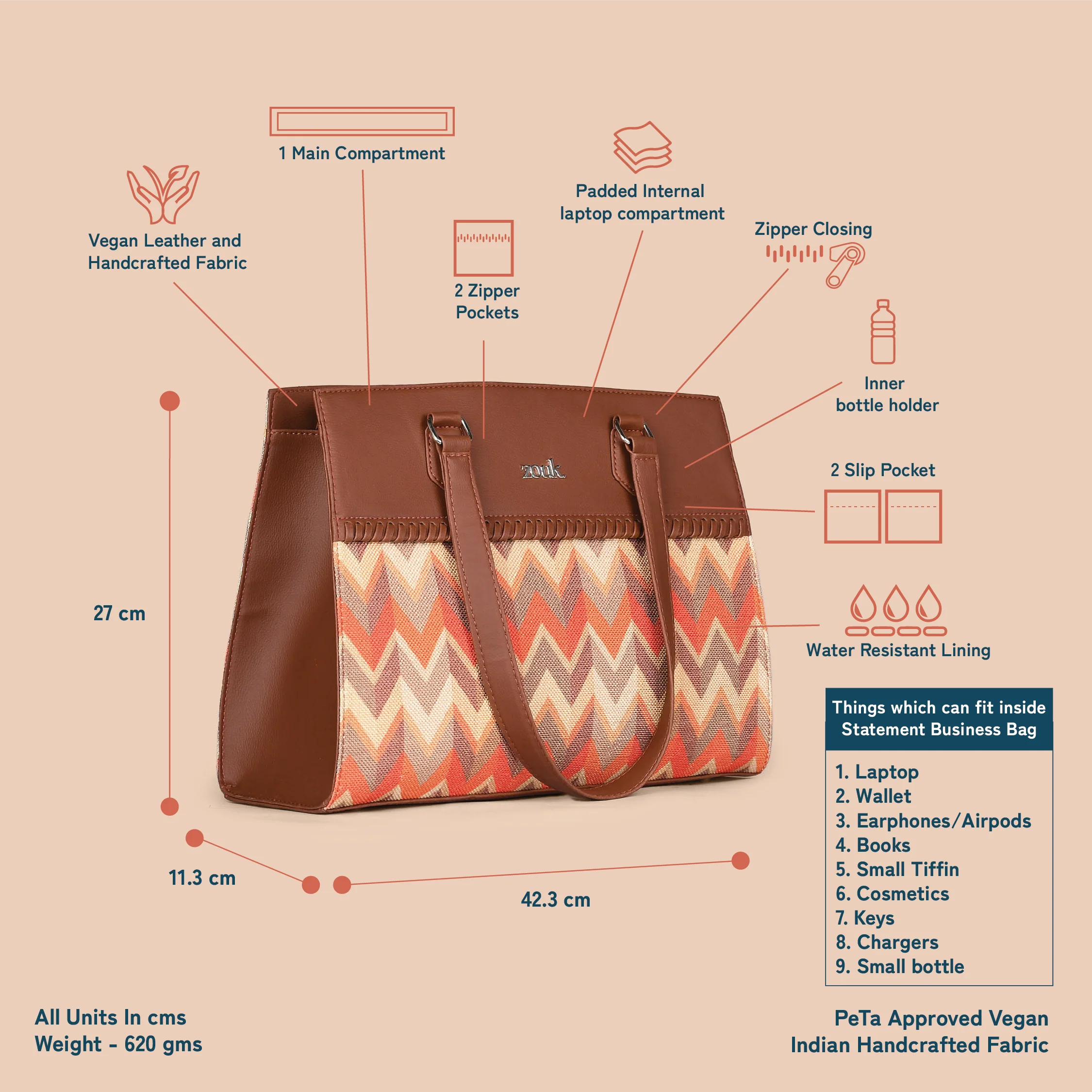 Tidal Wave Statement Business Bag - Image 5