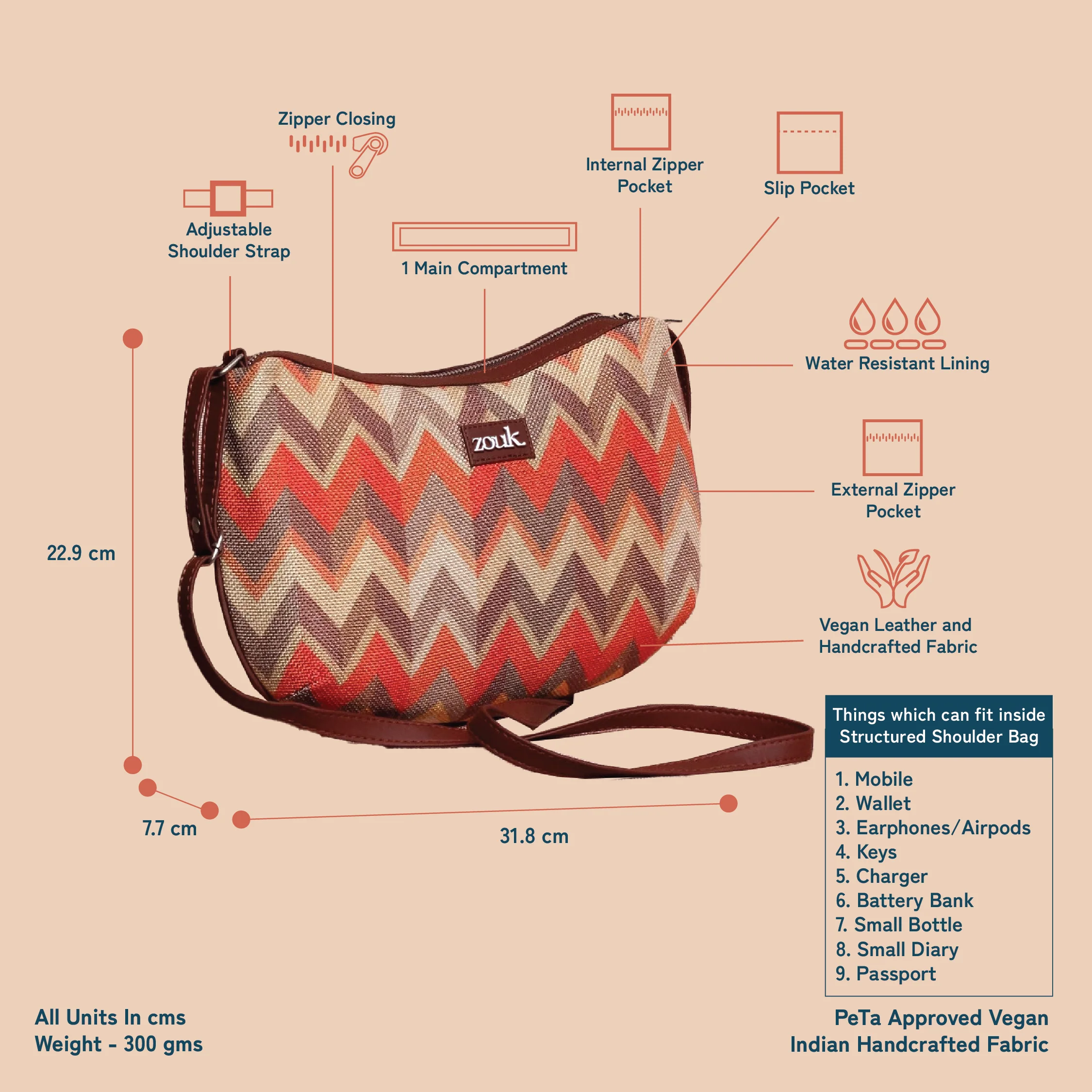 Tidal Wave Structured Shoulder Bag - Image 5