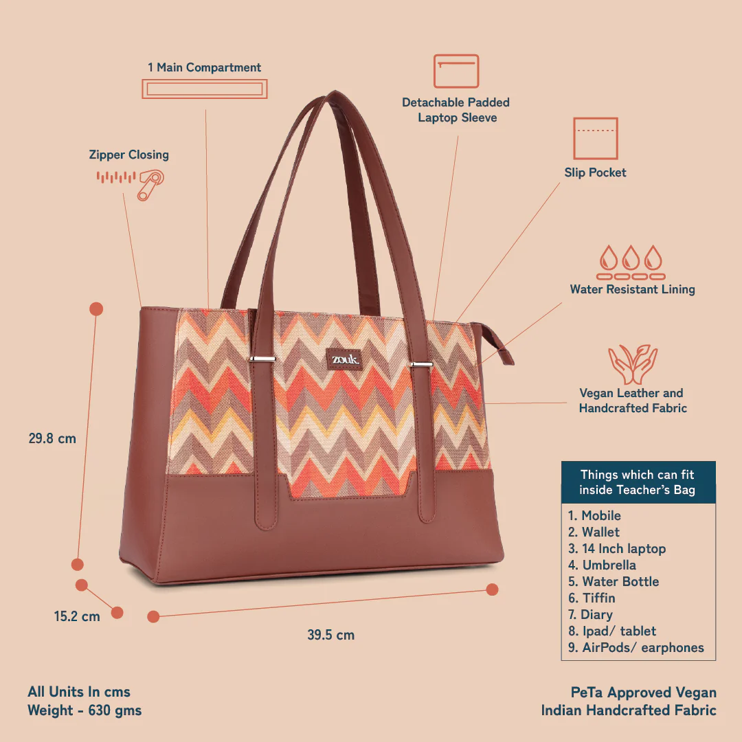 Zouk Tidal Wave Maya Multitasker ToteĀ Bag - Image 6