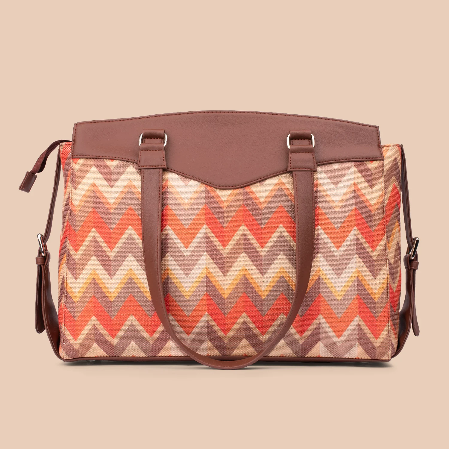Tidal Wave Women's Work Bag Brown - Image 3