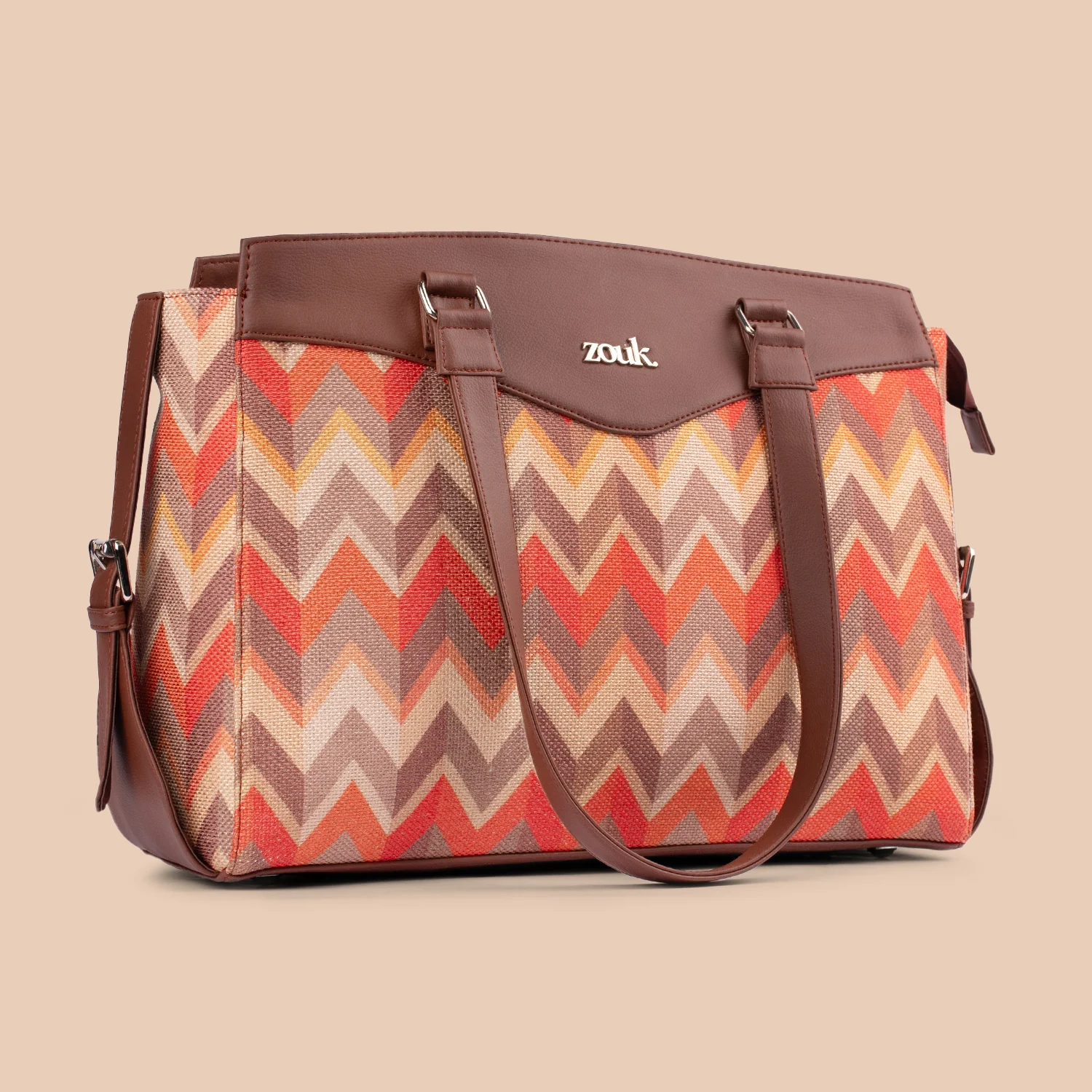 Tidal Wave Women's Work Bag Brown - Image 4