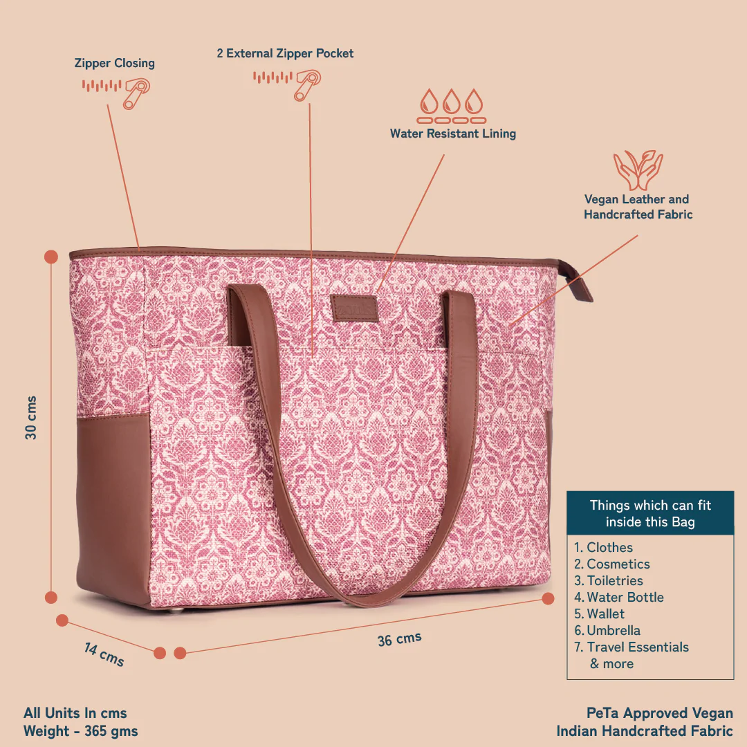 Travel Tote Bag - Madurai Blossom - Image 4