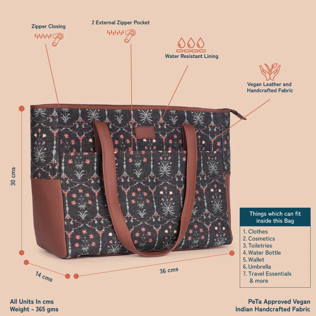 Travel Tote Bag - Taj Guldasta - Image 4