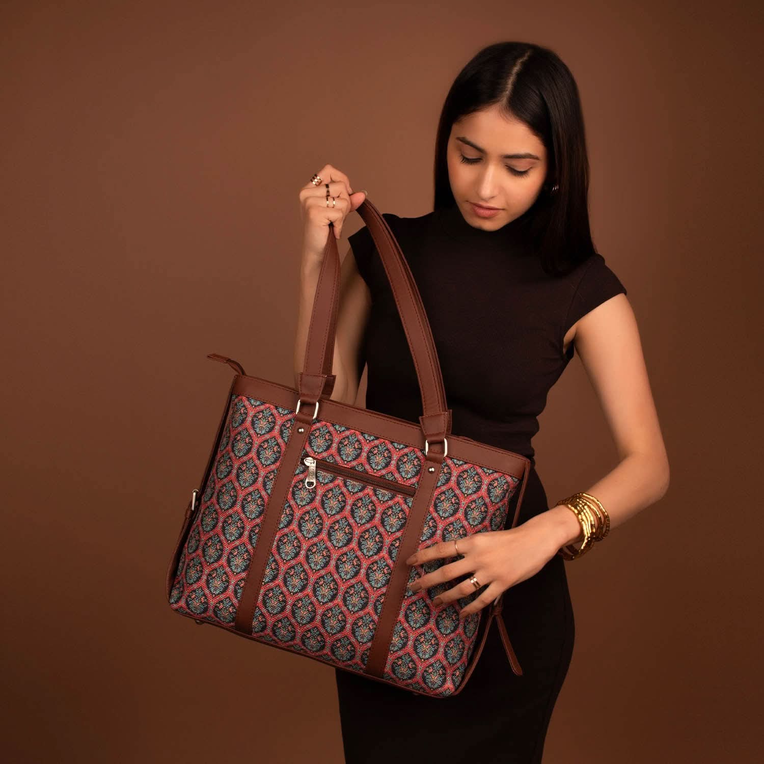 Udaipur Meenakari Women's Office Bag - Image 2