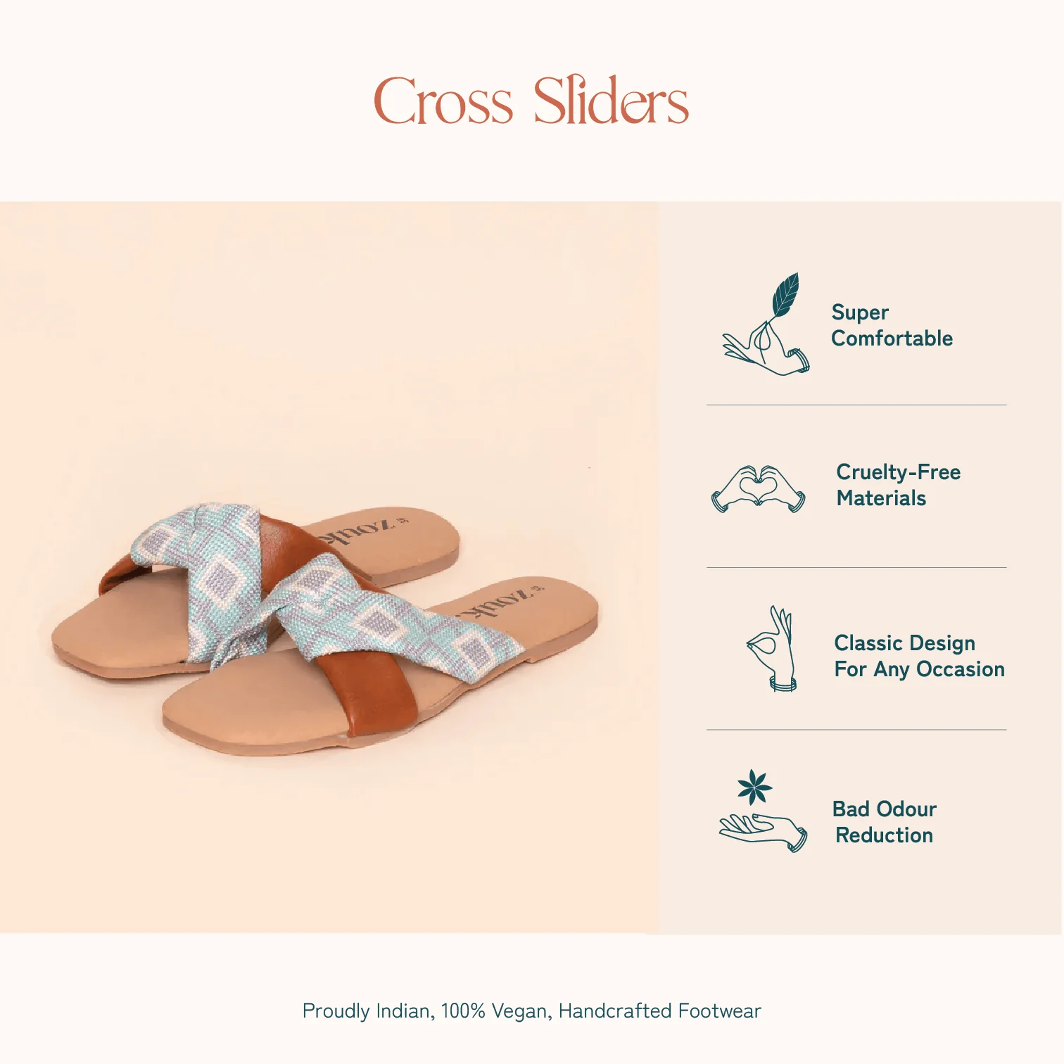 Umaid Diamond Cross Sliders - Image 9