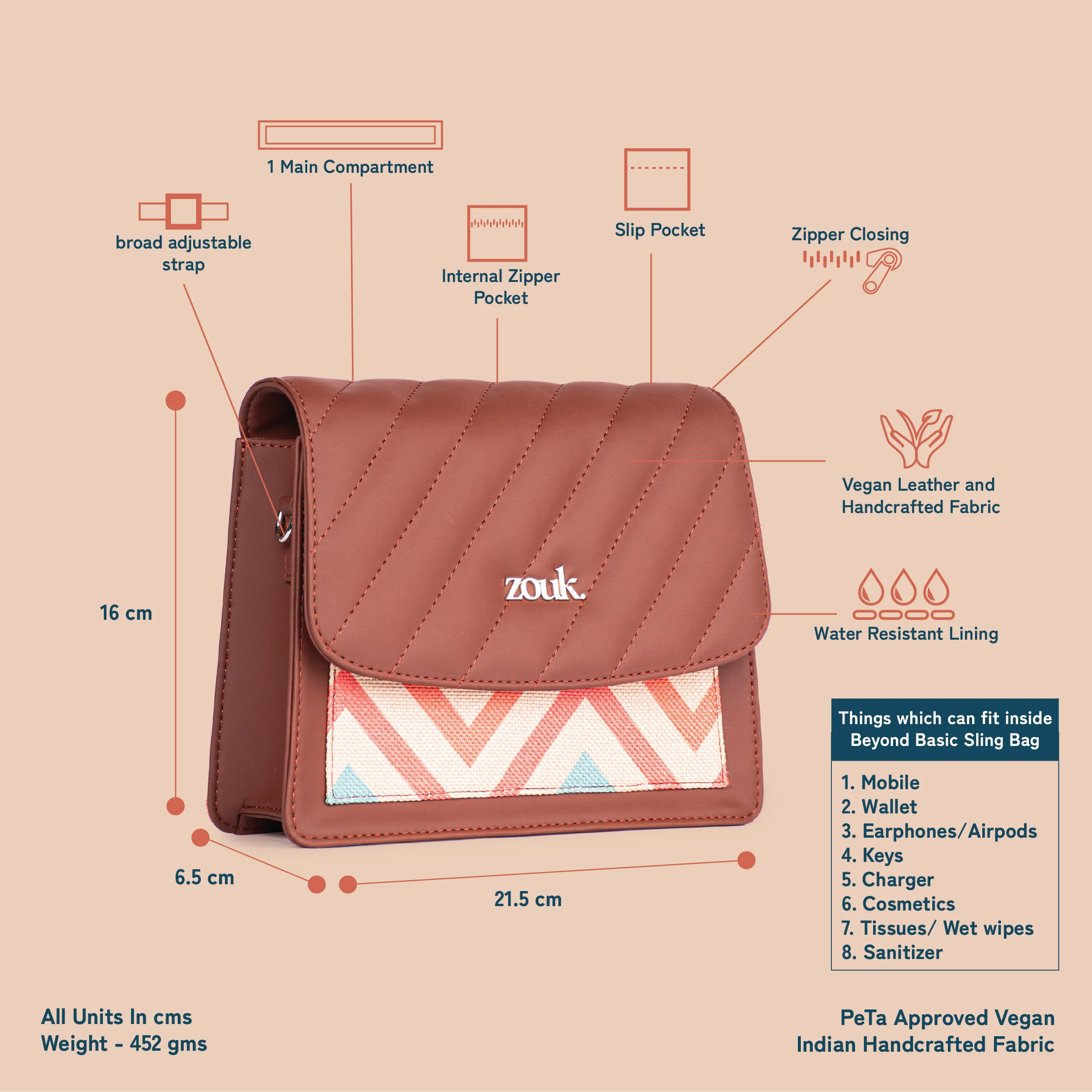 WavBeach Beyond Basic Sling Bag - Image 5
