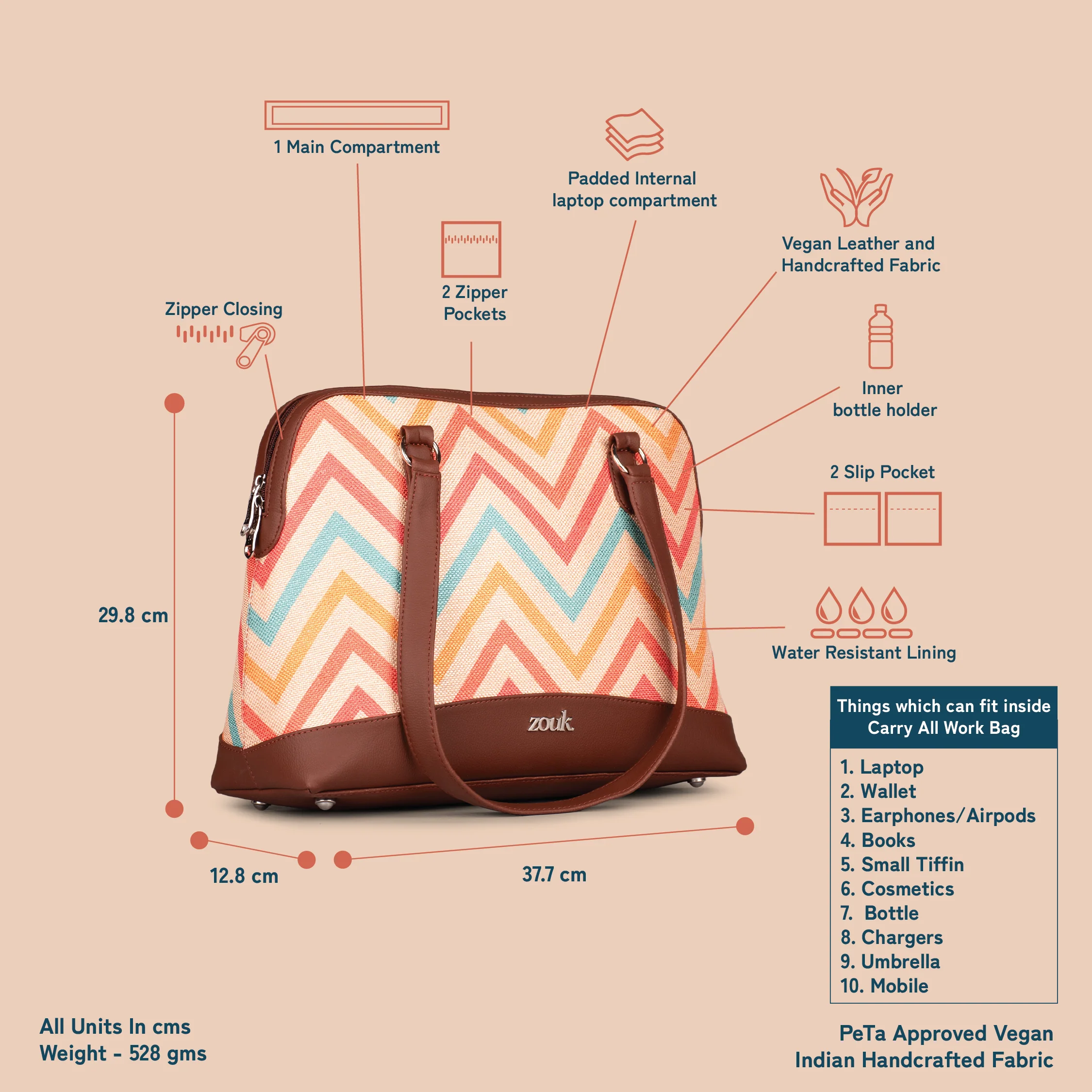 WavBeach Carry All Work Bag - Image 5