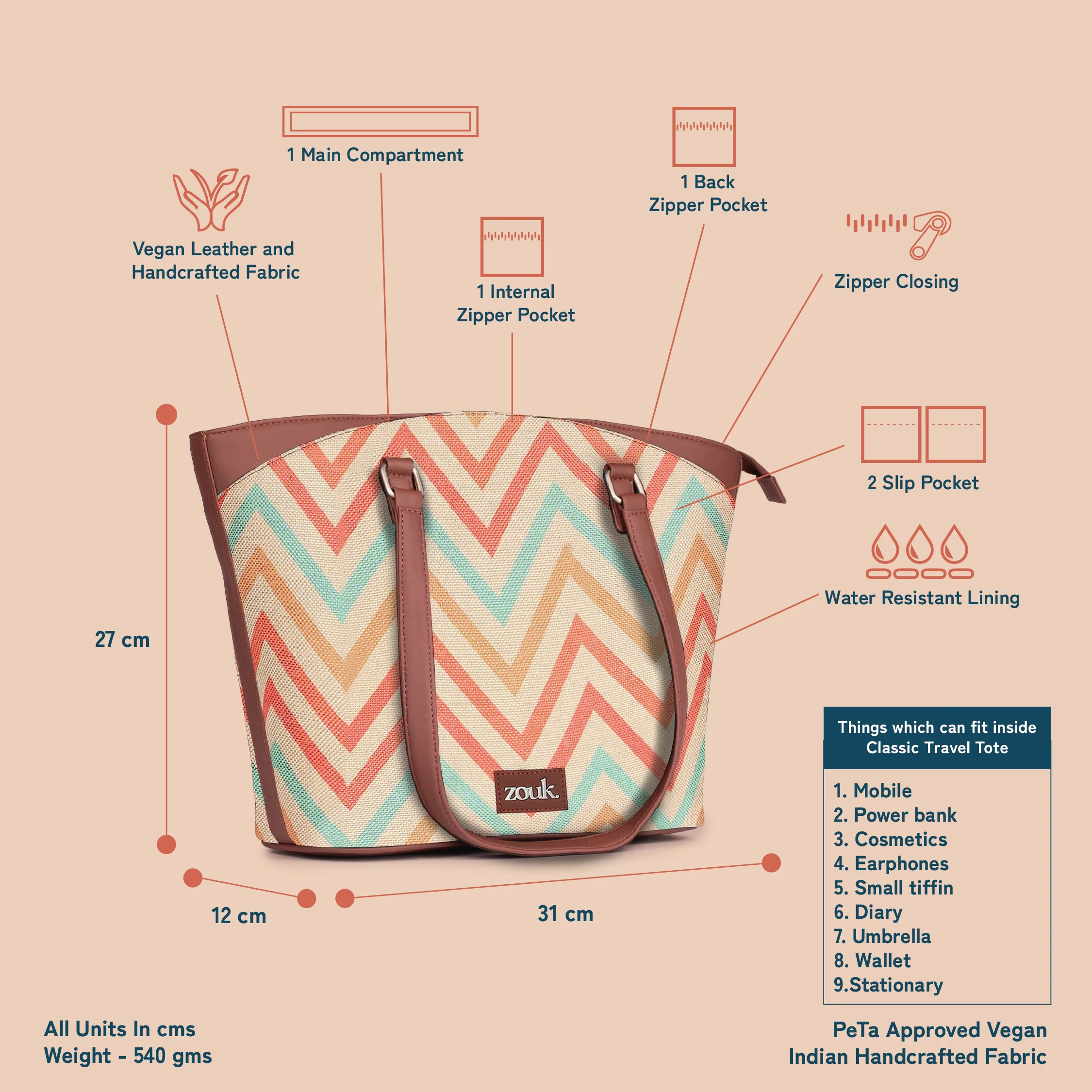 WavBeach Classic Travel Tote - Image 5