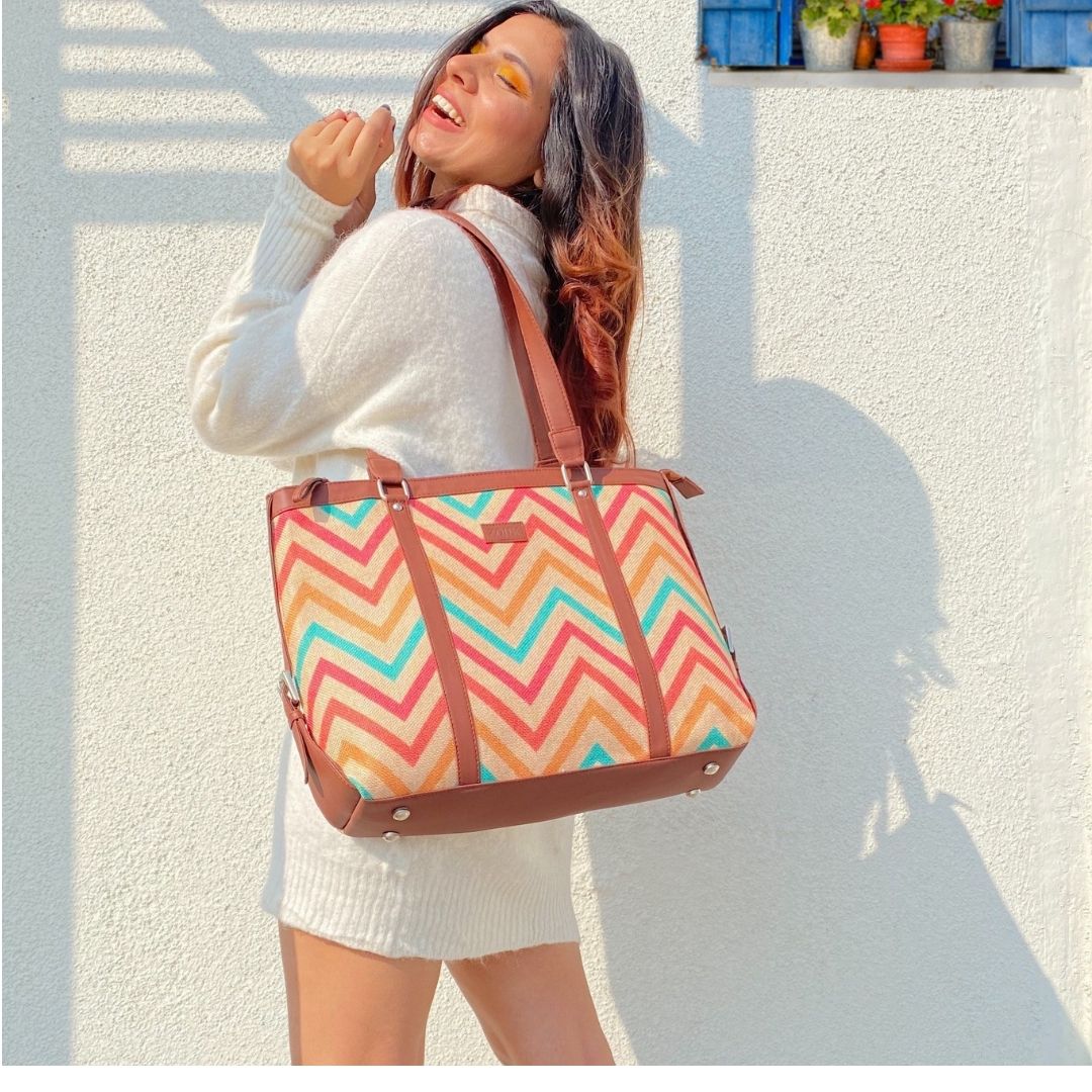 WavBeach & Jaipur Fresco - Office Bag & U-Shaped Sling Bag Combo - Image 4