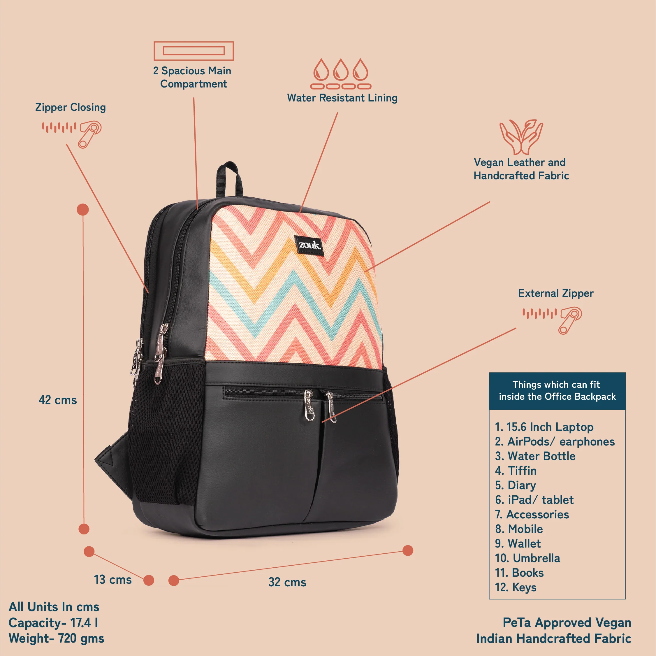 WavBeach Office Backpack - Image 5