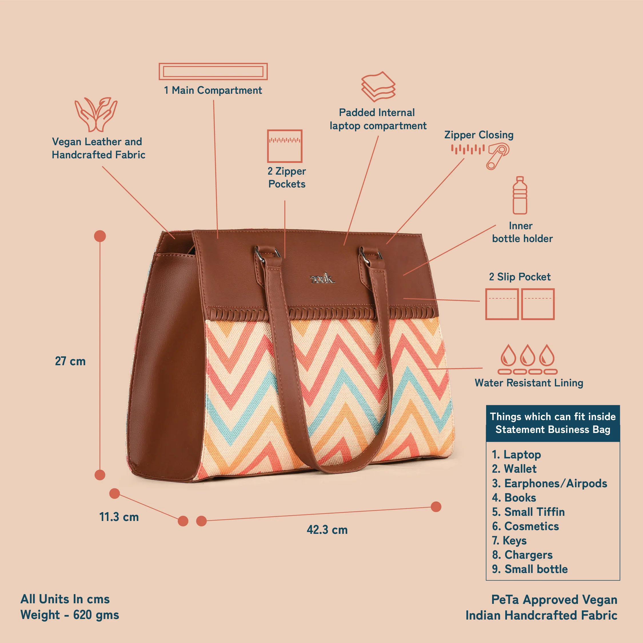 WavBeach Statement Business Bag - Image 5