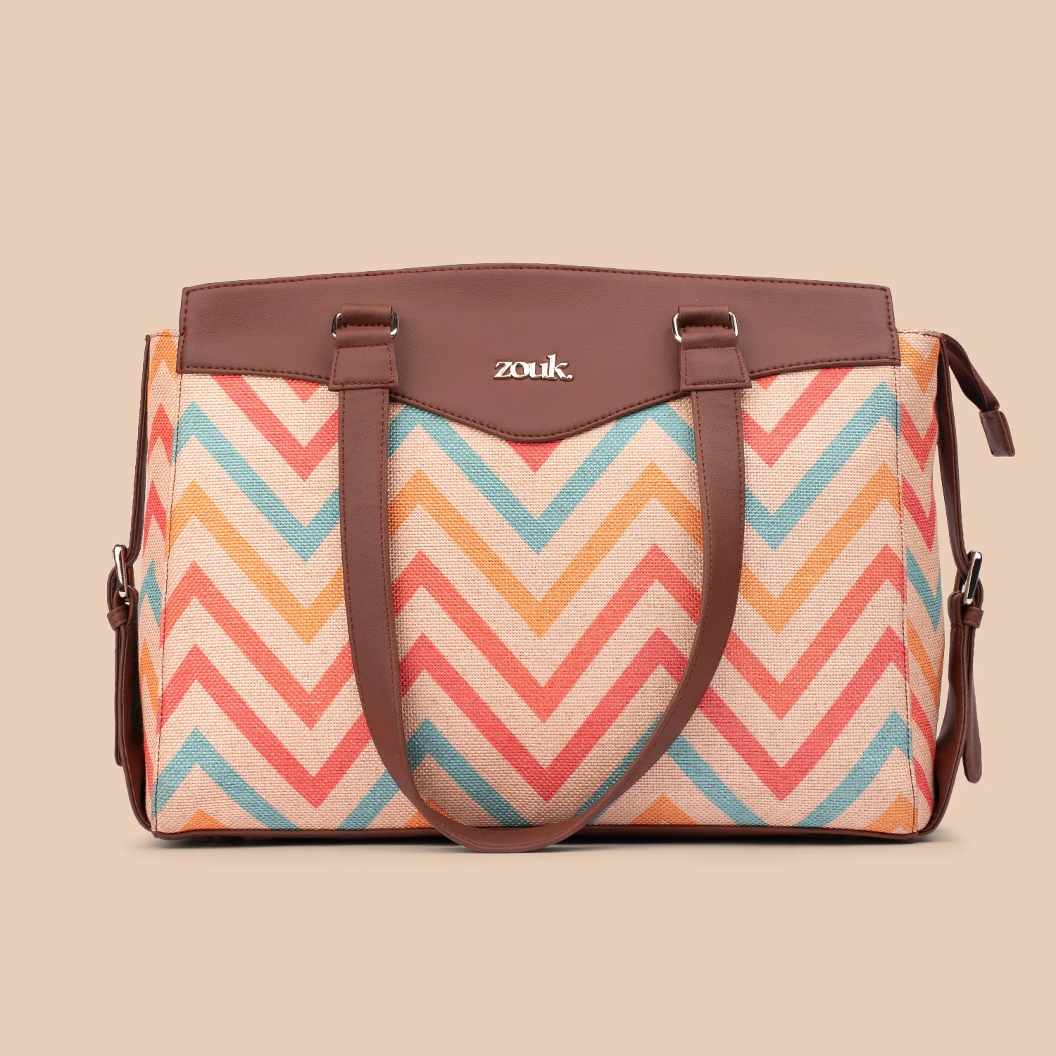 WavBeach Women's Work Bag Brown - Image 2