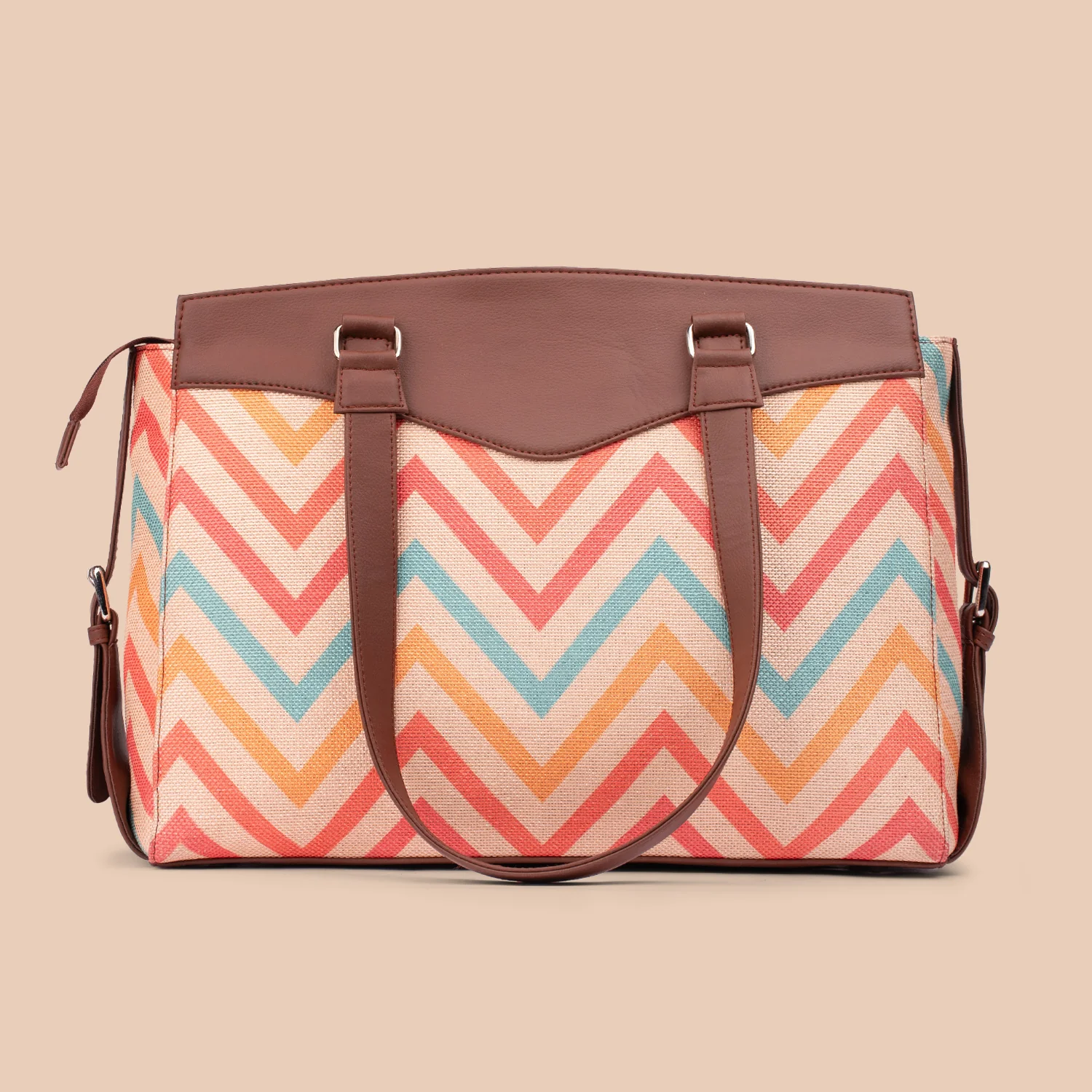 WavBeach Women's Work Bag Brown - Image 5
