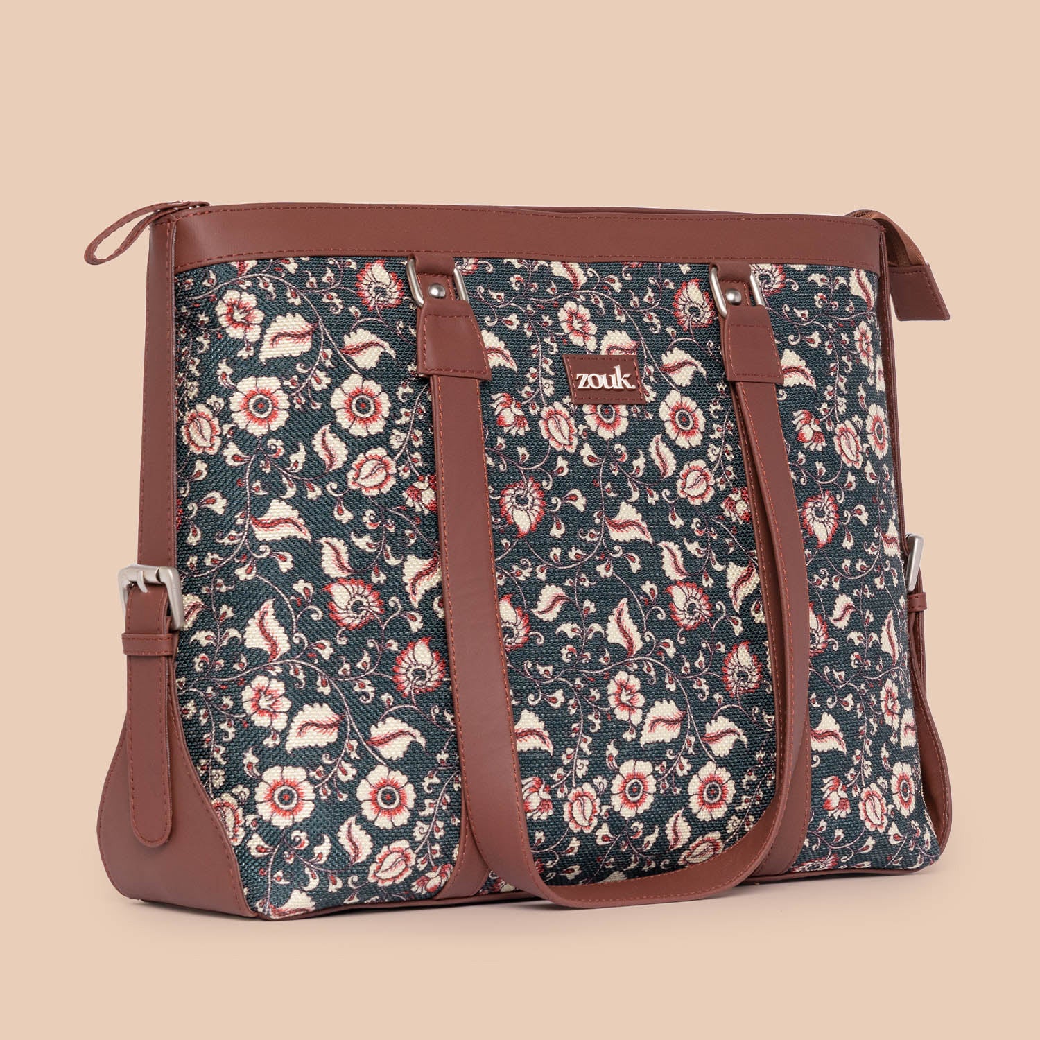 Chittoor Blue Kalamkari Women's Office Bag - Image 4