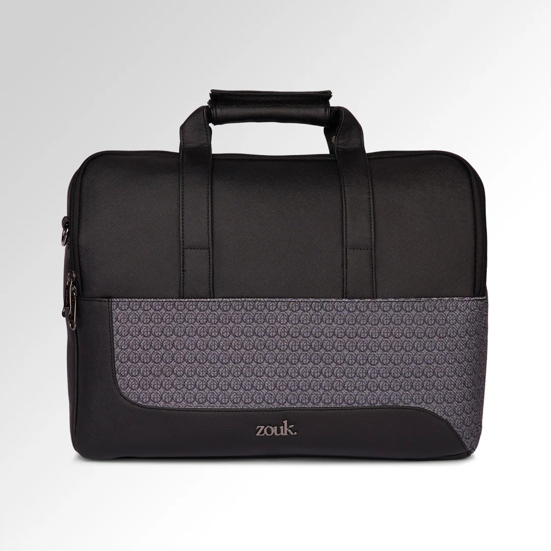 Zanskar Zenith Office Laptop Bag (Black) - Image 3