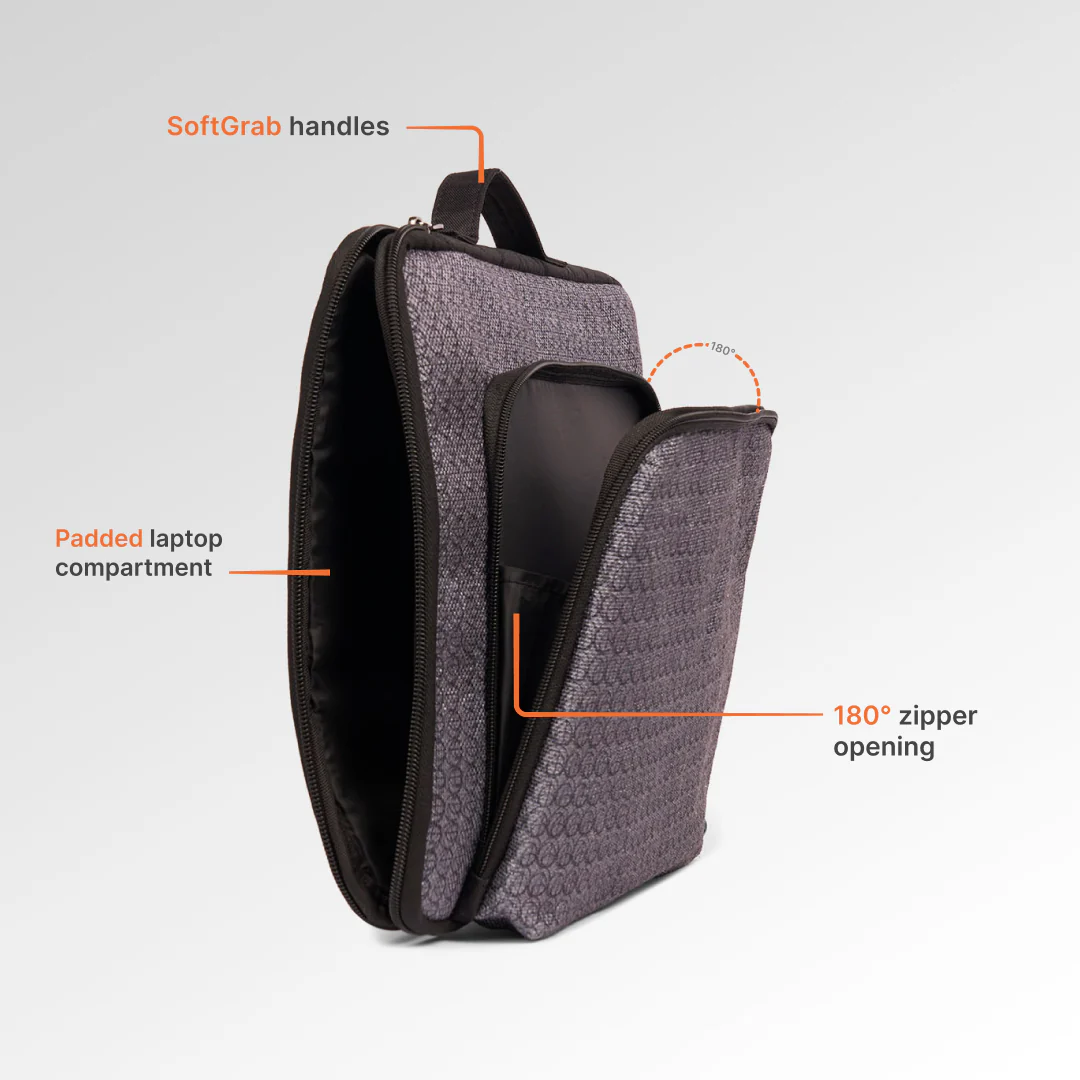 Zanskar Zenith Signature Laptop Sleeve - 14inch (Black) - Image 6