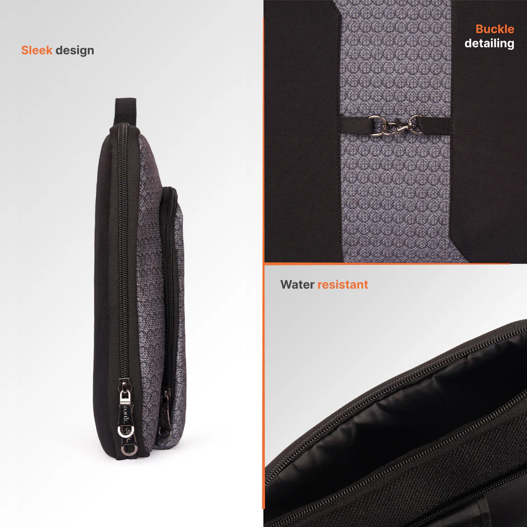 Zanskar Zenith Signature Laptop Sleeve - 15.6inch (Black) - Image 4
