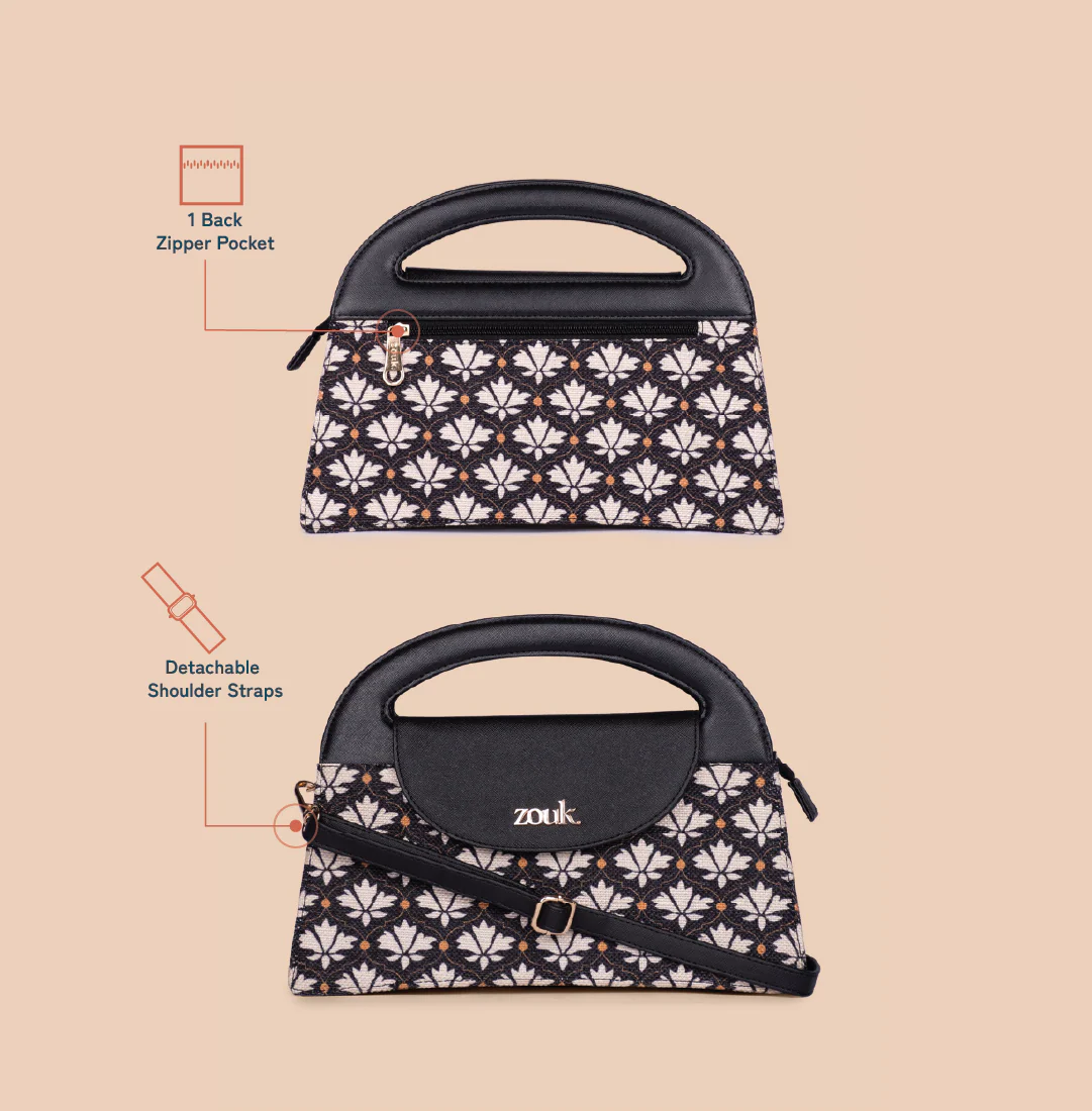 Rhea Kapoor Ziya Sling Bag - Bidri Kaiser - Image 2