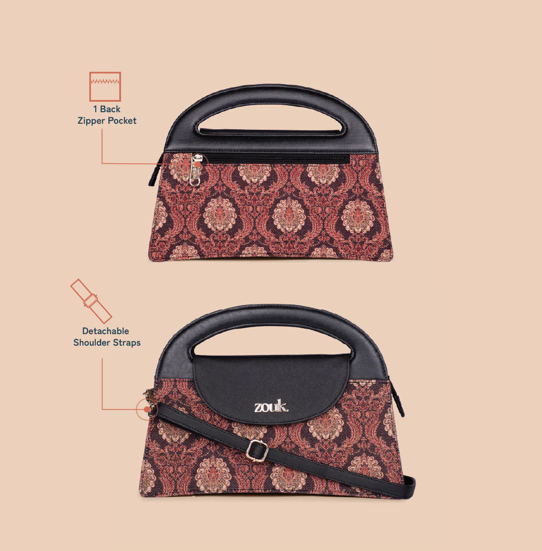 Rhea Kapoor Ziya Sling Bag - Jodhpur Damask - Image 2