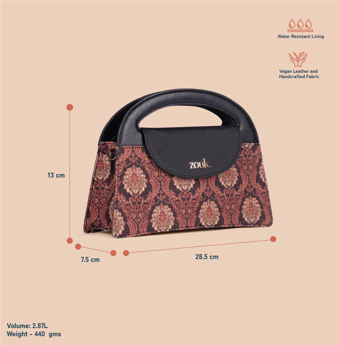 Rhea Kapoor Ziya Sling Bag - Jodhpur Damask - Image 3