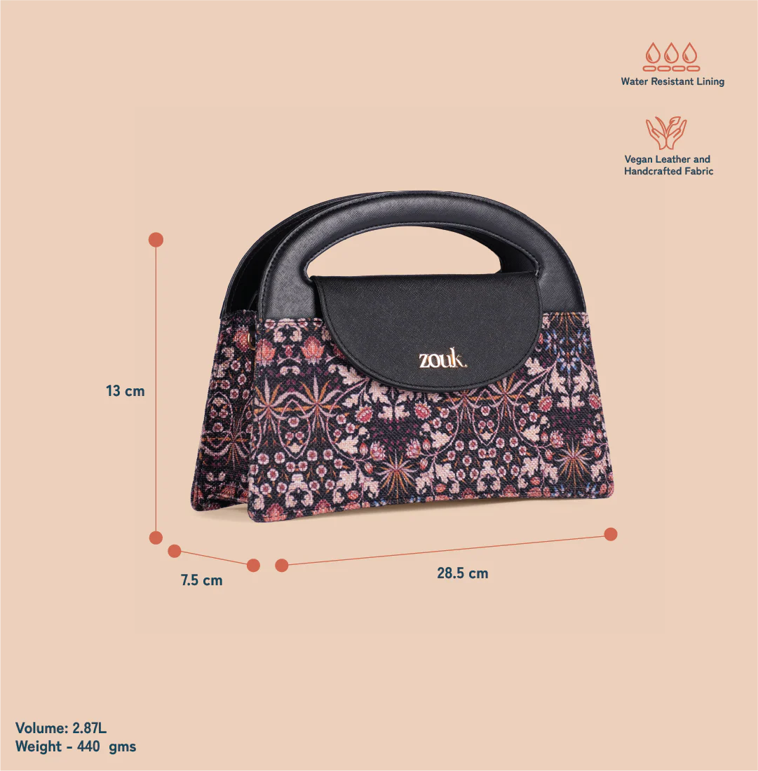 Rhea Kapoor Ziya Sling Bag - Kashmir Blooms - Image 4