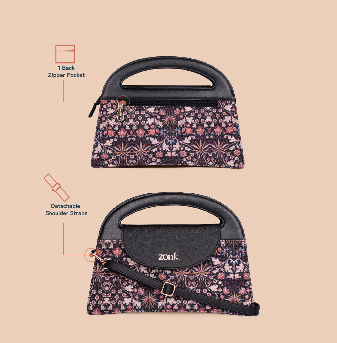 Rhea Kapoor Ziya Sling Bag - Kashmir Blooms - Image 5