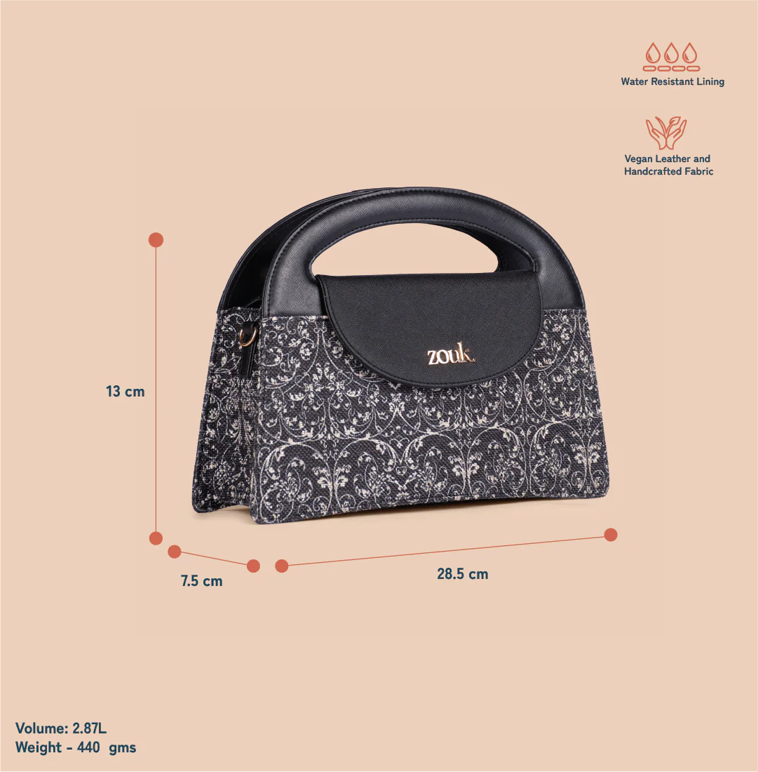 Rhea Kapoor Ziya Sling Bag - Lattice Lace - Image 3