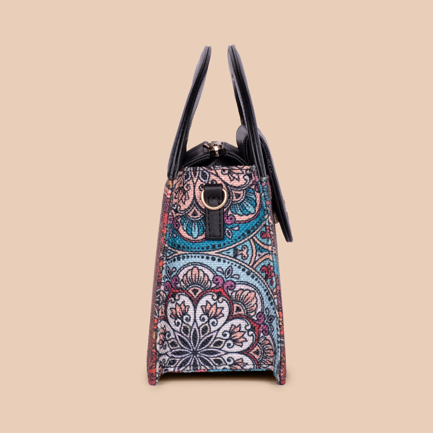 Rhea Kapoor Ziya Sling Bag - Multicolor Mandala Print - Image 6