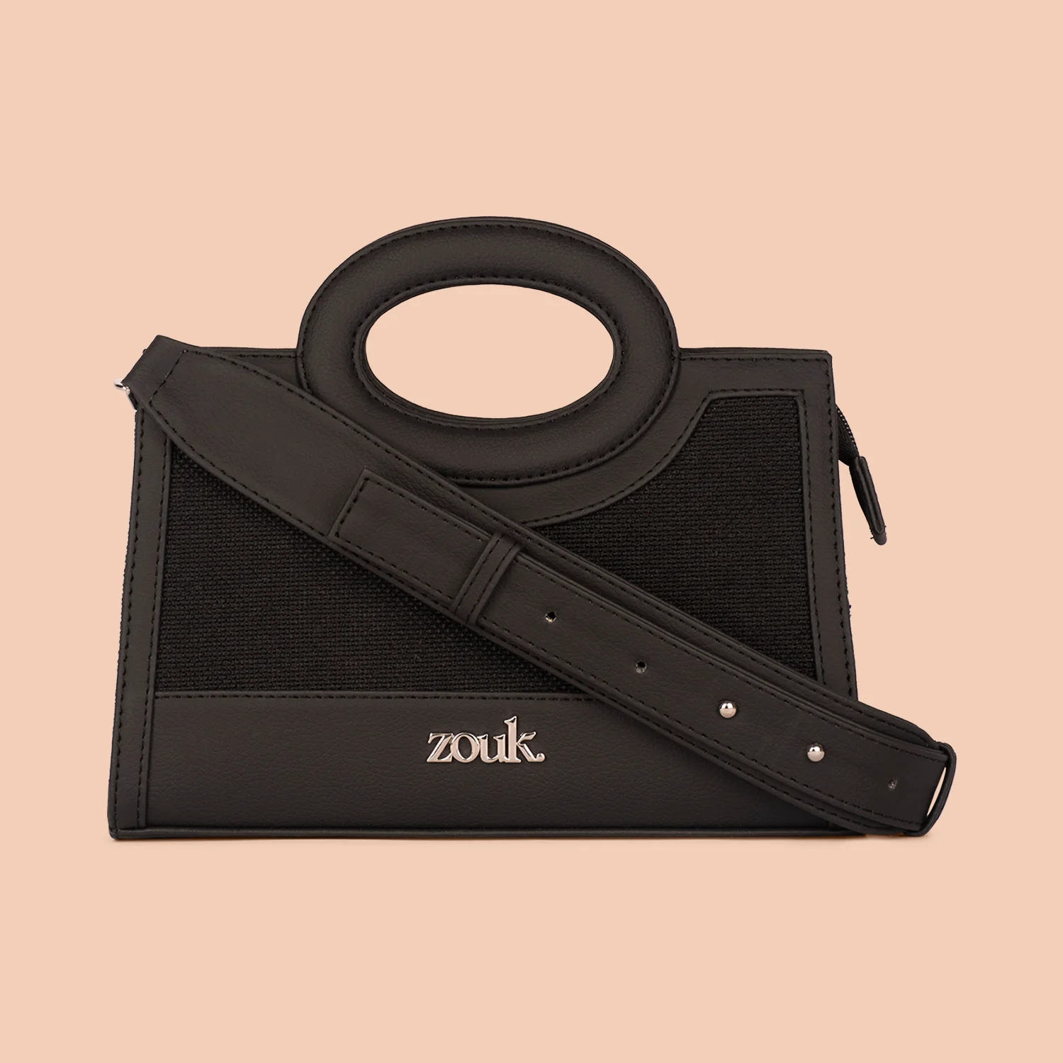 Zoe Sling Bag - Jet Black - Image 4