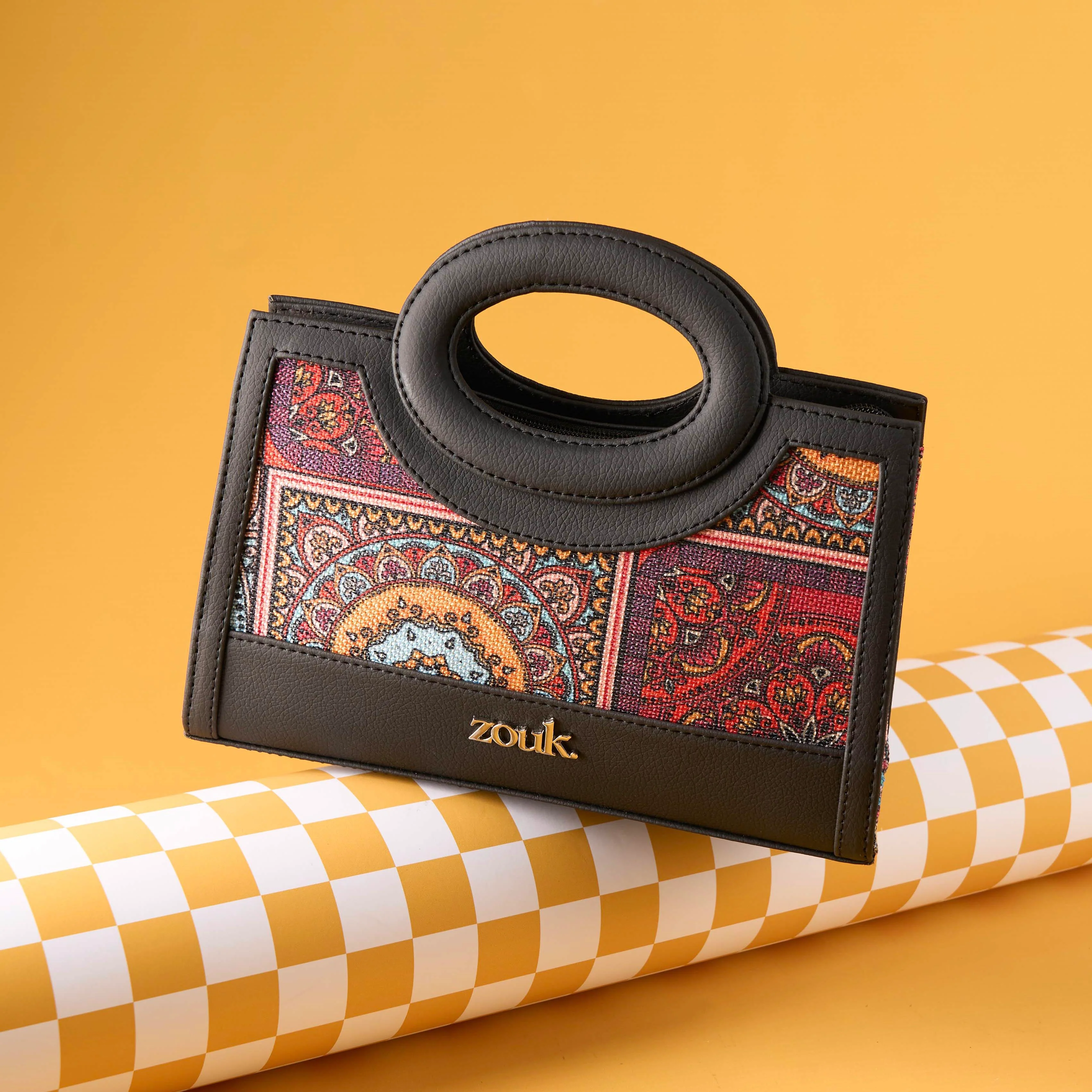 Zoe Sling Bag - Multicolor Mandala Print