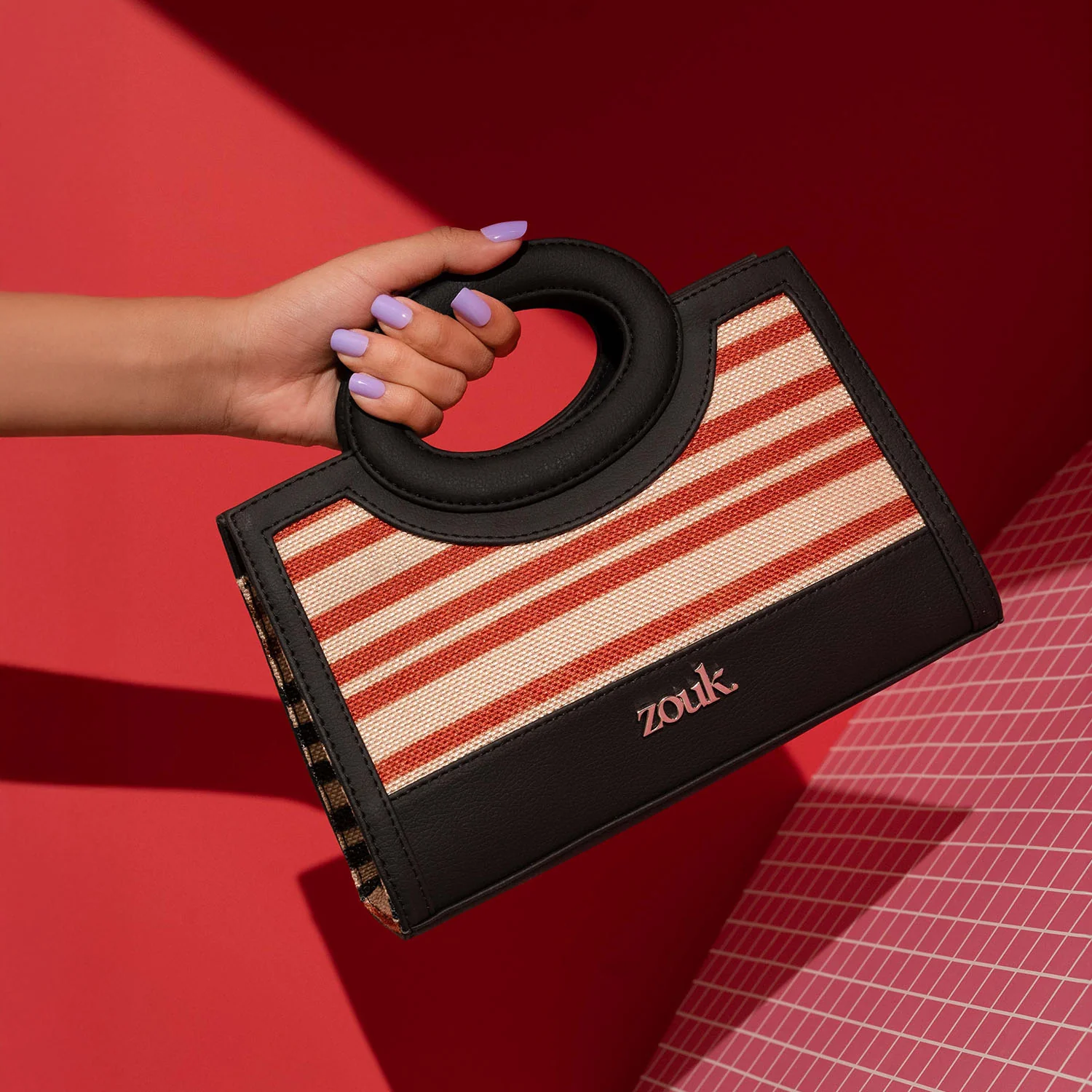 Zoe Sling Bag - Qutub Stripes - Image 2