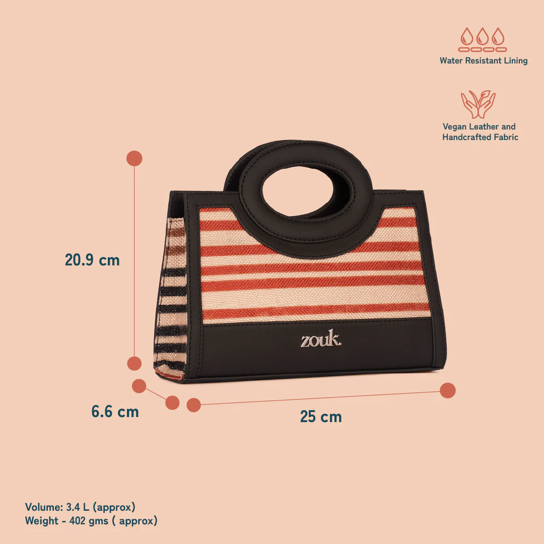 Zoe Sling Bag - Qutub Stripes - Image 6