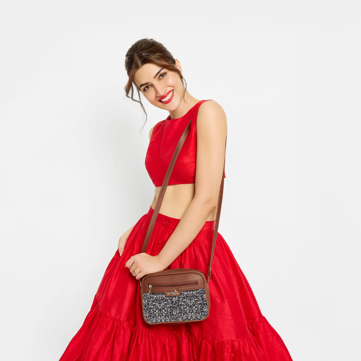 Lattice Lace Sling Bag