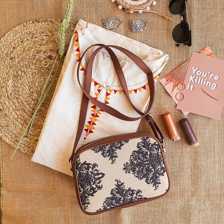 Mughal Motif Sling Bag - Image 5