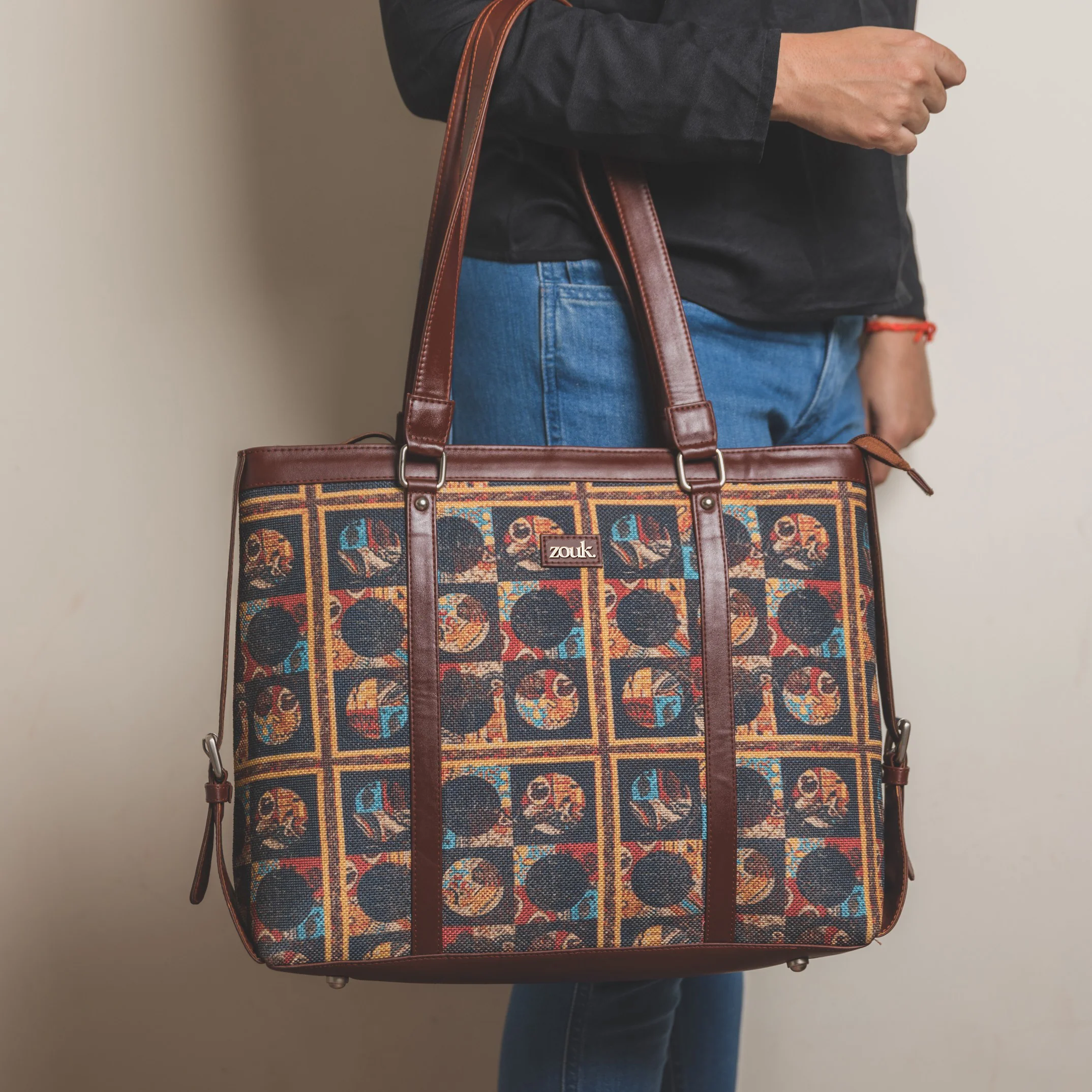 African Art Women's Office Bag - Image 5